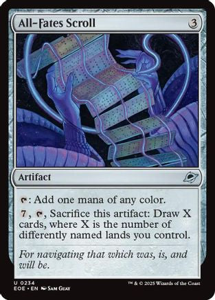 All-Fates Scroll (EOE-234) - Edge of Eternities Foil | Grognard Games