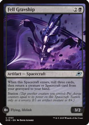 Fell Gravship (EOE-101) - Edge of Eternities Foil | Grognard Games