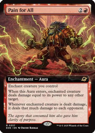 Pain for All (Extended Art) (EOE-337) - Edge of Eternities Foil | Grognard Games