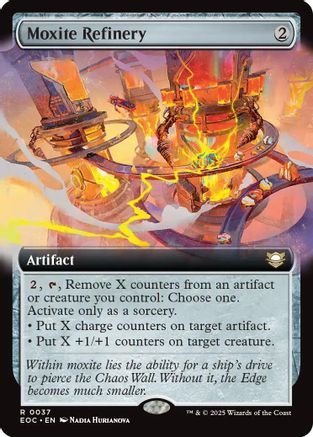 Moxite Refinery (Extended Art) (EOC-037) - Commander: Edge of Eternities | Grognard Games