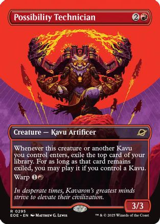 Possibility Technician (Borderless) (EOE-295) - Edge of Eternities Foil | Grognard Games