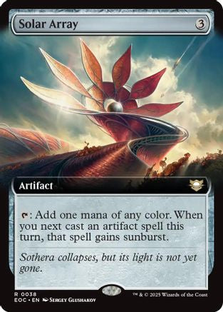 Solar Array (Extended Art) (EOC-038) - Commander: Edge of Eternities | Grognard Games