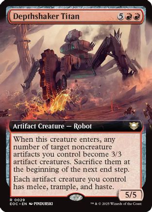 Depthshaker Titan (Extended Art) (EOC-029) - Commander: Edge of Eternities | Grognard Games