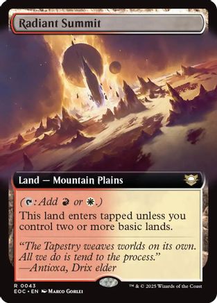 Radiant Summit (Extended Art) (EOC-043) - Commander: Edge of Eternities | Grognard Games