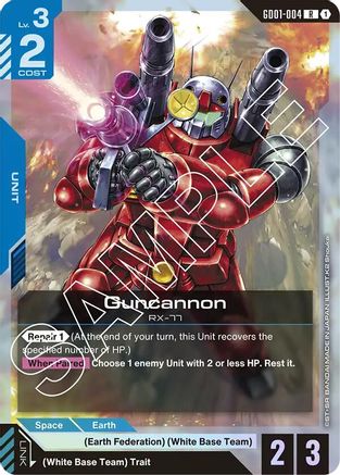 Guncannon - Newtype Rising (GD01-004) Holofoil