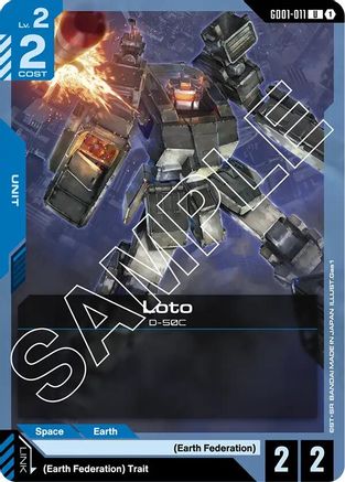 Loto - Newtype Rising (GD01-011) | Grognard Games