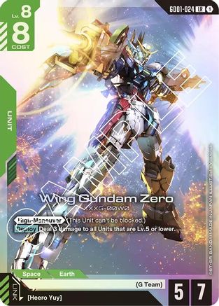 Wing Gundam Zero - Newtype Rising (GD01-024) Holofoil | Grognard Games