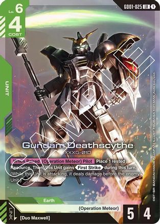 Gundam Deathscythe (GD01-025) - Newtype Rising (GD01-025) Holofoil | Grognard Games