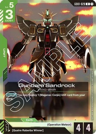 Gundam Sandrock - Newtype Rising (GD01-028) Holofoil | Grognard Games