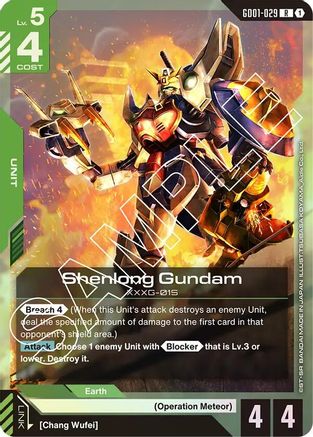 Shenlong Gundam (GD01-029) - Newtype Rising (GD01-029) Holofoil
