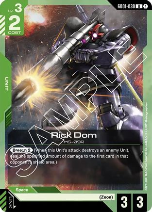Rick Dom - Newtype Rising (GD01-030) | Grognard Games
