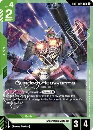 Gundam Heavyarms - Newtype Rising (GD01-034) | Grognard Games
