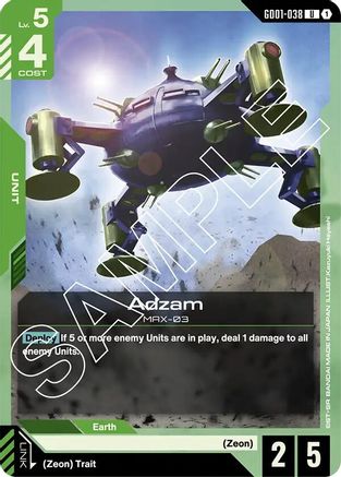 Adzam - Newtype Rising (GD01-038) | Grognard Games
