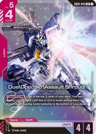 Duel Gundam (Assault Shroud) - Newtype Rising (GD01-045) Holofoil | Grognard Games