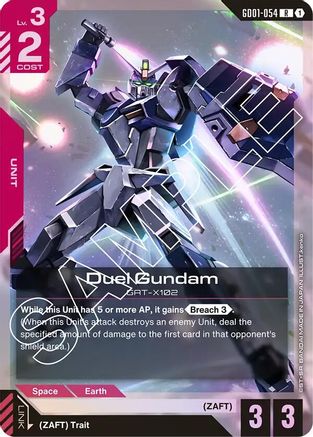 Duel Gundam - Newtype Rising (GD01-054) Holofoil