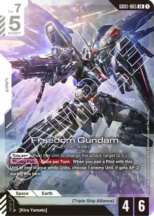 Freedom Gundam - Newtype Rising (GD01-065) Holofoil