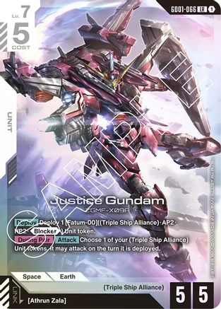 Justice Gundam - Newtype Rising (GD01-066) Holofoil