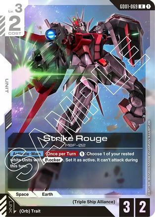 Strike Rouge - Newtype Rising (GD01-069) Holofoil | Grognard Games