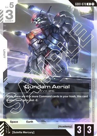 Gundam Aerial - Newtype Rising (GD01-070) Holofoil | Grognard Games