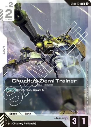 Chuchu's Demi Trainer - Newtype Rising (GD01-074) Holofoil | Grognard Games