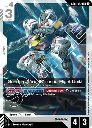 Gundam Aerial (Mirasoul Flight Unit) - Newtype Rising (GD01-082) | Grognard Games