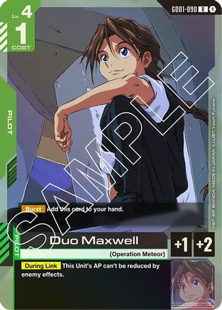 Duo Maxwell - Newtype Rising (GD01-090) Holofoil