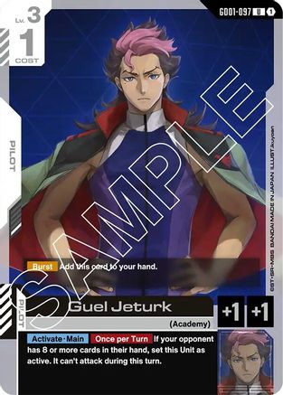 Guel Jeturk - Newtype Rising (GD01-097)