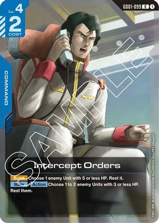 Intercept Orders - Newtype Rising (GD01-099) Holofoil