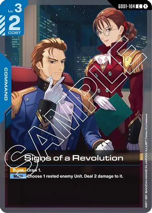Signs of a Revolution - Newtype Rising (GD01-104) | Grognard Games