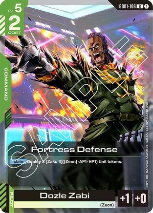 Fortress Defense - Newtype Rising (GD01-106) Holofoil