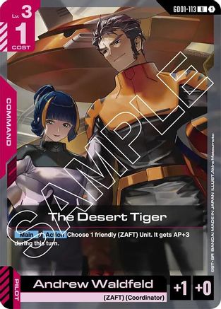 The Desert Tiger - Newtype Rising (GD01-113) | Grognard Games
