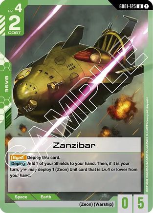 Zanzibar - Newtype Rising (GD01-125) | Grognard Games