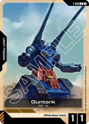 Guntank (T-003) Token - Newtype Rising (T-003) | Grognard Games