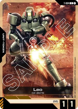 Leo (T-004) Token - Newtype Rising (T-004) | Grognard Games