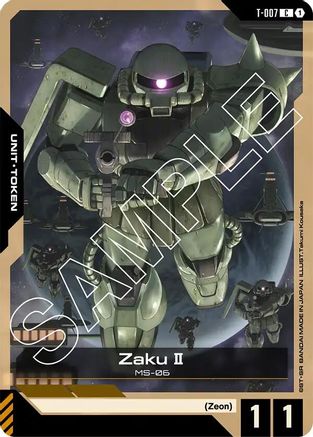 Zaku II (T-007) Token - Newtype Rising (T-007) | Grognard Games