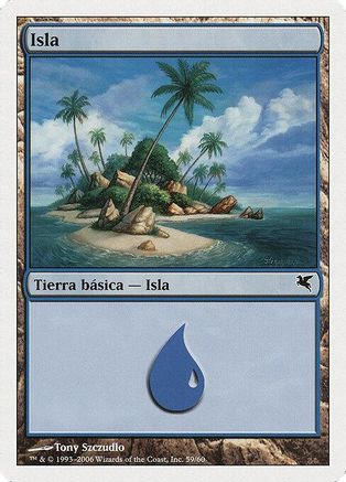 Island (Spanish) - "Isla" (H59) (PSAL-H59) - Magic Encyclopedia 2005 (Salvat/Hachette) | Grognard Games