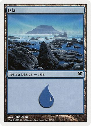 Island (Spanish) - "Isla" (G36) (PSAL-G36) - Magic Encyclopedia 2005 (Salvat/Hachette) | Grognard Games