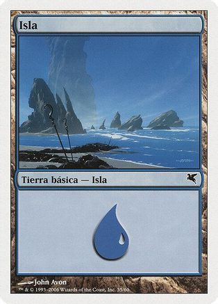 Island (Spanish) - "Isla" (H35) (PSAL-H35) - Magic Encyclopedia 2005 (Salvat/Hachette) | Grognard Games