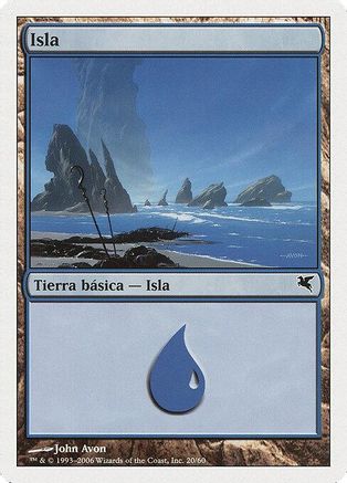 Island (Spanish) - "Isla" (H20) (PSAL-H20) - Magic Encyclopedia 2005 (Salvat/Hachette) | Grognard Games