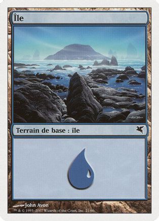 Island (French) - "Ile" (E21) (PSAL-E21) - Magic Encyclopedia 2005 (Salvat/Hachette) | Grognard Games