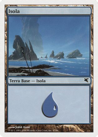 Island (Italian) - "Isola" (G47) (PSAL-G47) - Magic Encyclopedia 2005 (Salvat/Hachette) | Grognard Games