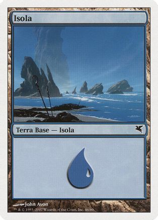 Island (Italian) - "Isola" (E46) (PSAL-E46) - Magic Encyclopedia 2005 (Salvat/Hachette) | Grognard Games