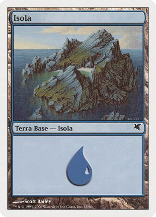 Island (Italian) - "Isola" (H45) (PSAL-H45) - Magic Encyclopedia 2005 (Salvat/Hachette) | Grognard Games