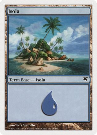 Island (Italian) - "Isola" (H36) (PSAL-H36) - Magic Encyclopedia 2005 (Salvat/Hachette) | Grognard Games