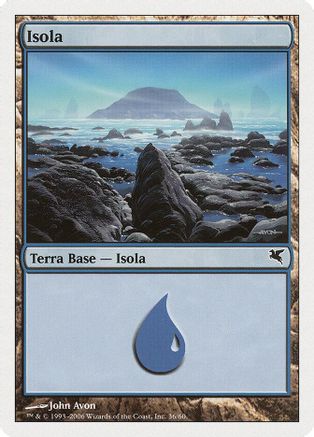 Island (Italian) - "Isola" (G36) (PSAL-G36) - Magic Encyclopedia 2005 (Salvat/Hachette) | Grognard Games