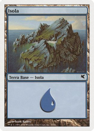 Island (Italian) - "Isola" (G35) (PSAL-G35) - Magic Encyclopedia 2005 (Salvat/Hachette) | Grognard Games