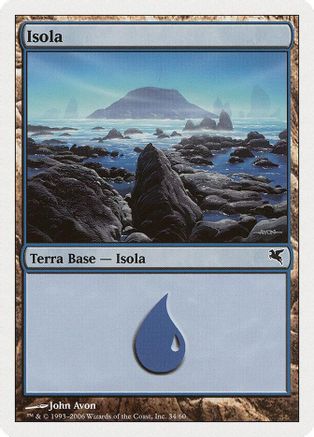 Island (Italian) - "Isola" (H34) (PSAL-H34) - Magic Encyclopedia 2005 (Salvat/Hachette) | Grognard Games