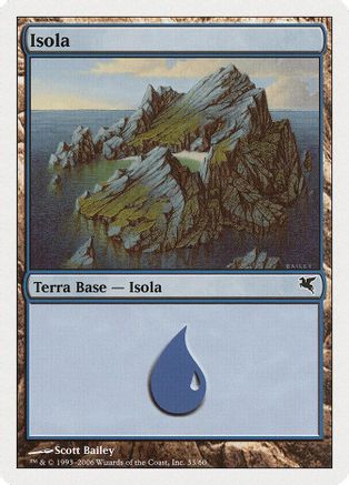 Island (Italian) - "Isola" (H33) (PSAL-H33) - Magic Encyclopedia 2005 (Salvat/Hachette) | Grognard Games