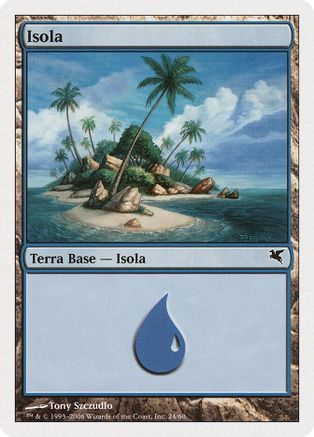 Island (Italian) - "Isola" (G24) (PSAL-G24) - Magic Encyclopedia 2005 (Salvat/Hachette) | Grognard Games