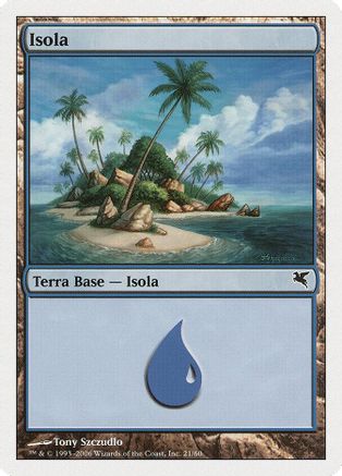 Island (Italian) - "Isola" (H21) (PSAL-H21) - Magic Encyclopedia 2005 (Salvat/Hachette) | Grognard Games